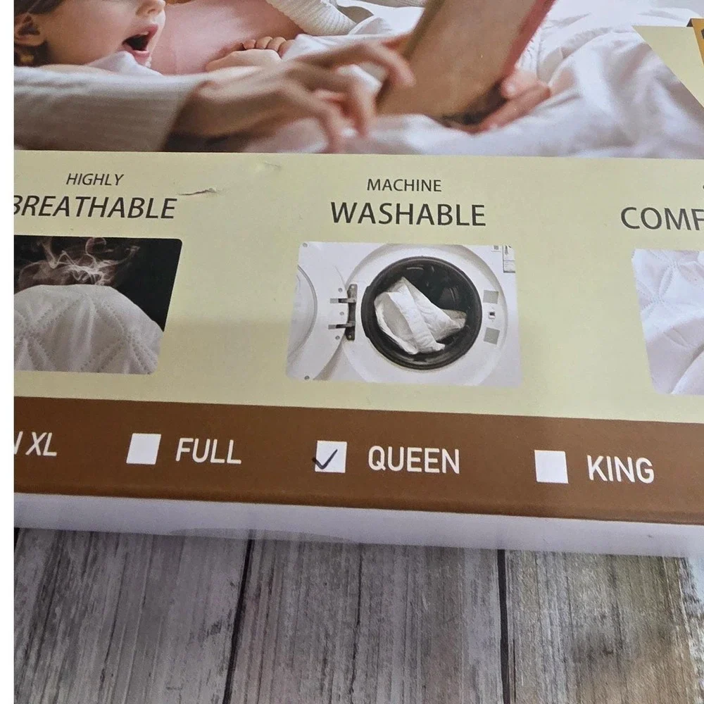 BEDLORE Waterproof Mattress Pad Queen Size Premium Quality 10 Year Warranty